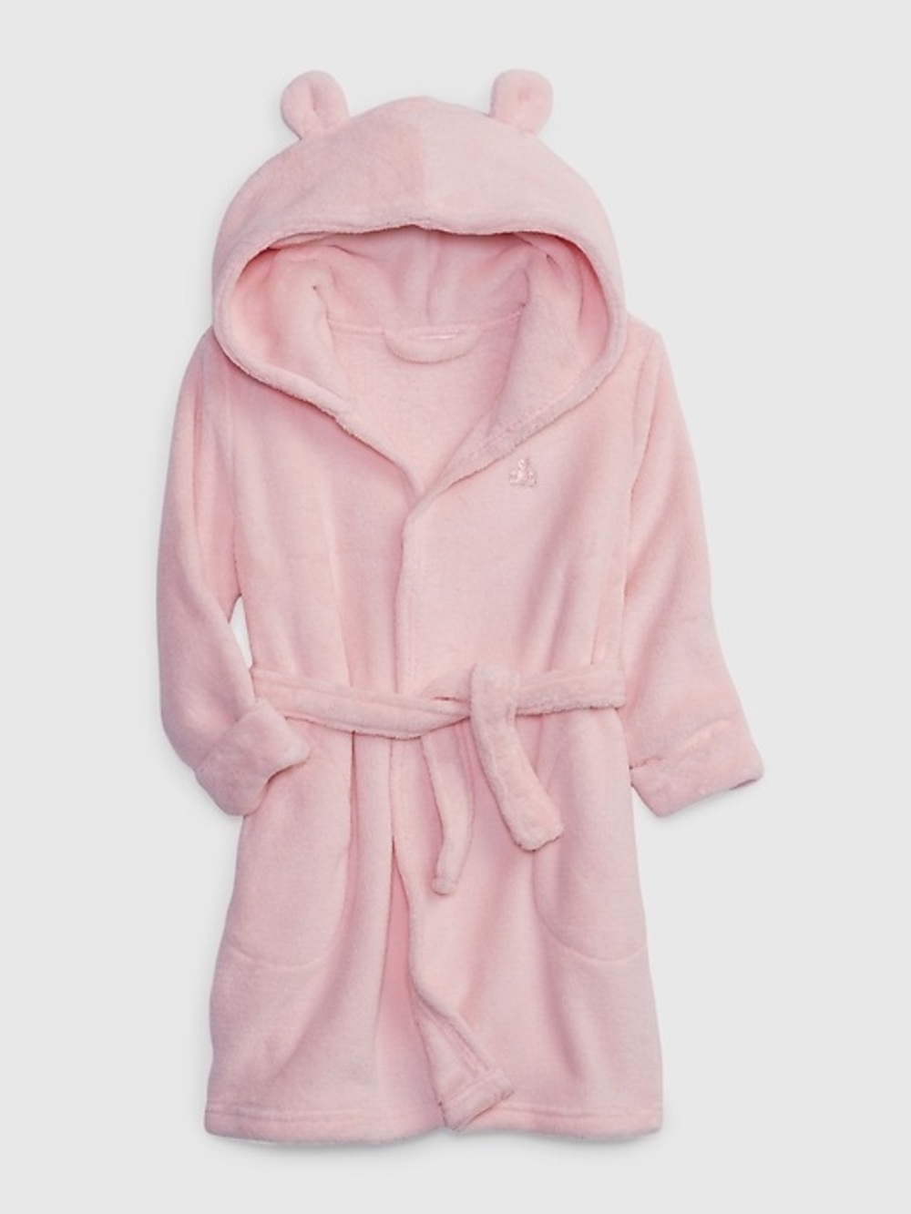GAP Toddler Brannan Bear Robe Plush Hooded Bathrobe toddler girl cameo pink 2T